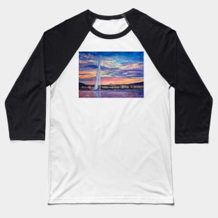 Geneva Jet d'Eau | Baseball T-Shirt